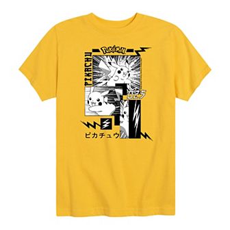 Boys 8-20 Pokemon Pikachu Manga Graphic Tee