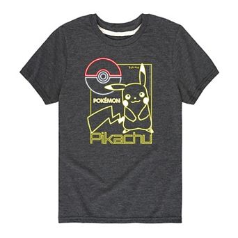 Boys 8-20 Pokemon Neon Pikachu Graphic Tee