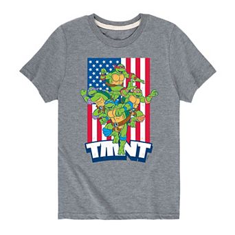 Boys 8-20 Teenage Mutant Ninja Turtles Group Americana Flag Graphic Tee