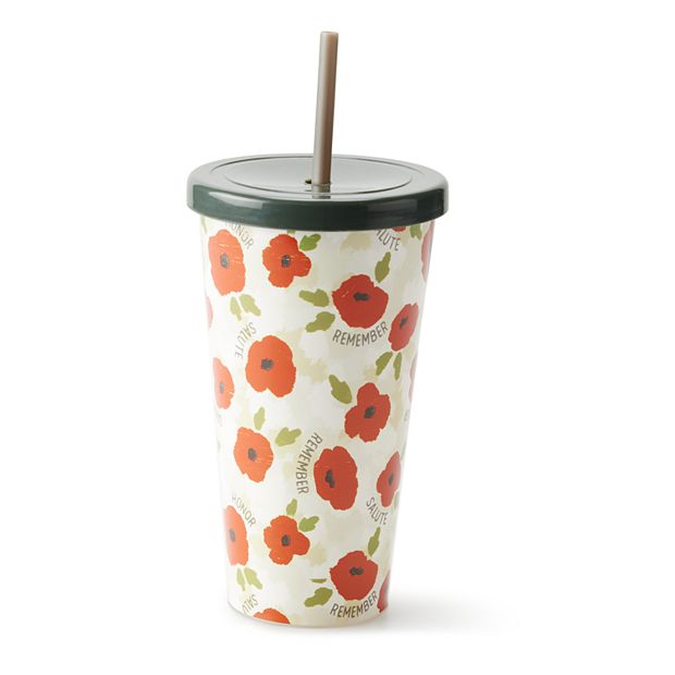 Bioworld 20-oz. Reusable Plastic Cup with Straw Camo