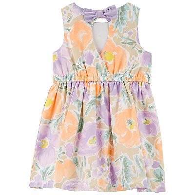 Baby Toddler Girl Carter s Floral Easter Sateen Dress