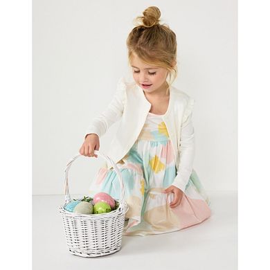 Baby & Toddler Girl Carter's Pastel Flutter Twill Dress