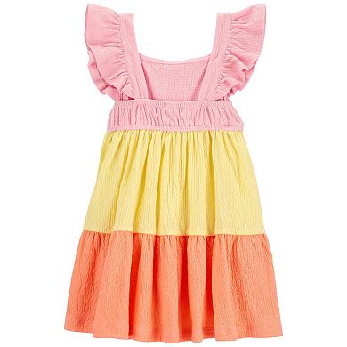 Baby & Toddler Girl Carter's Flutter Crinkle Jersey Dress