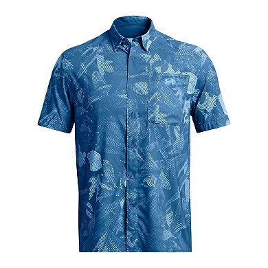 Men's Under Armour UPF 50 Dockside Short Sleeve Button-Down Shirt