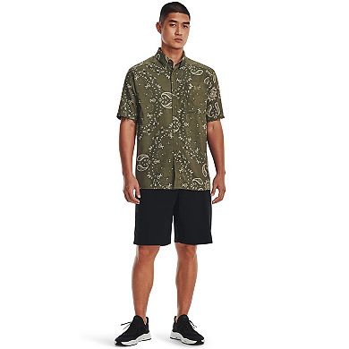 Men's Under Armour UPF 50 Dockside Short Sleeve Button-Down Shirt