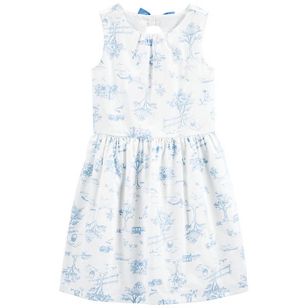 Girls 4 14 Carter s Easter Bunny Sateen Dress