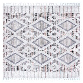 nuLOOM Journey Shaggy Checkered Tiles Area Rug