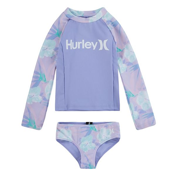 Baby & Toddler Girl Hurley 2Piece UPF Rashguard Set