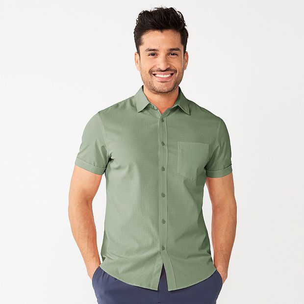slim fit untucked dress shirts Men's Fine Gauge Knit Slim Fit Untucked Dress Shirt main image 0