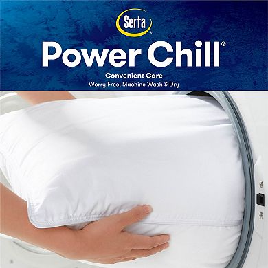Serta Power Chill Cooling Comfort 2-Pack Medium Soft Pillow