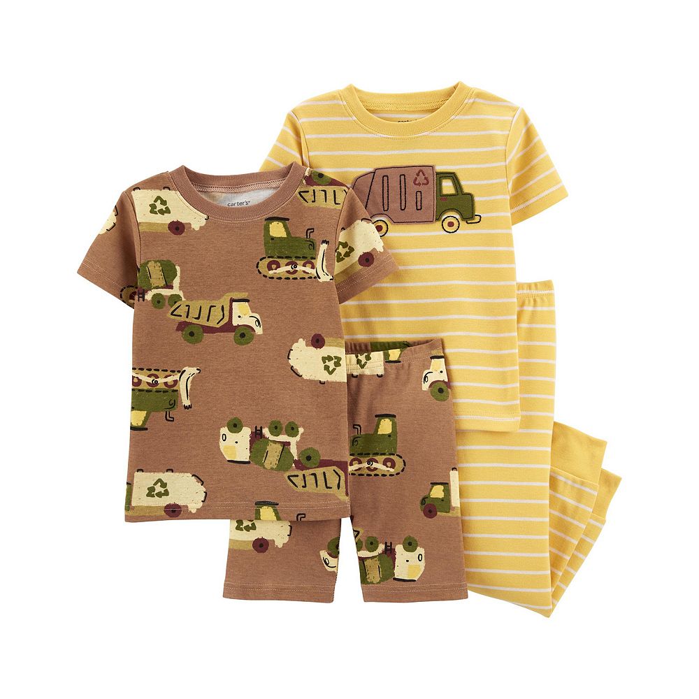 Dario Handsmocked Trucks Pajama Babygrow