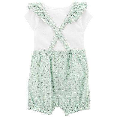 Baby Girl Carter's 3-Piece Tee & Romper Set