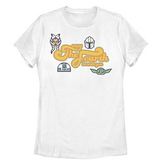 Juniors' Star Wars "May the Fourth Be With You" Graphic Tee