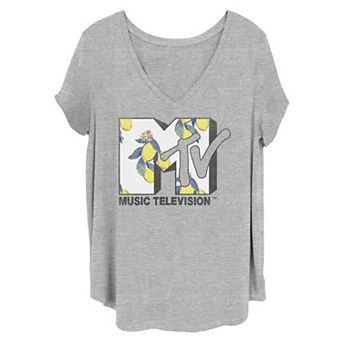 Juniors' Plus Size MTV Music Television Lemon Tee