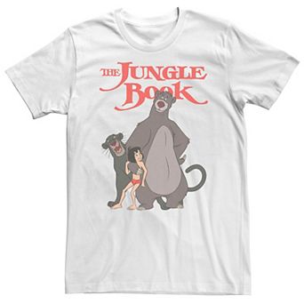 Big & Tall Disney The Jungle Book Mowgli Baloo And Bagheera Poster Tee