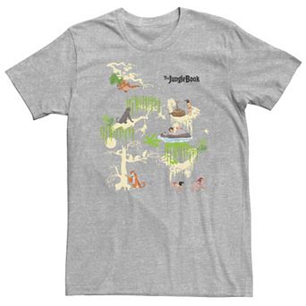 Big & Tall Disney The Jungle Book Squad Scenes Tee