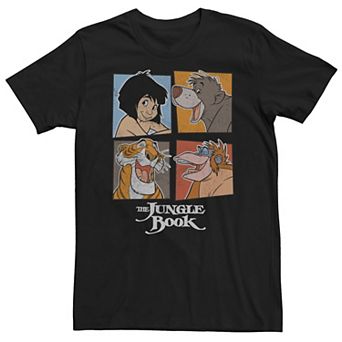 Big & Tall Disney The Jungle Book Mowgli And Friends Box Tee
