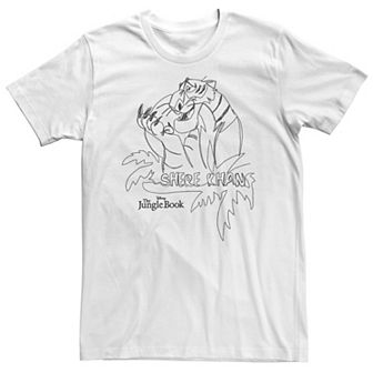 Big & Tall Disney The Jungle Book Shere Khan Sketch Tee