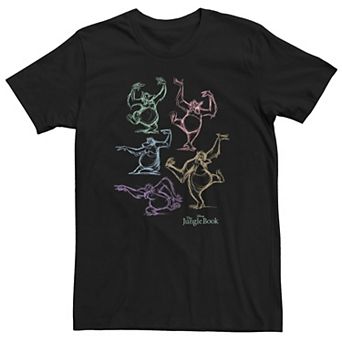 Big & Tall Disney The Jungle Book Neon King Louies Tee