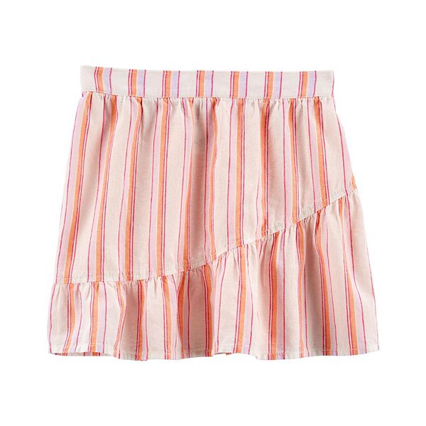 Girls 4-14 Carter's Floral Linen Skirt