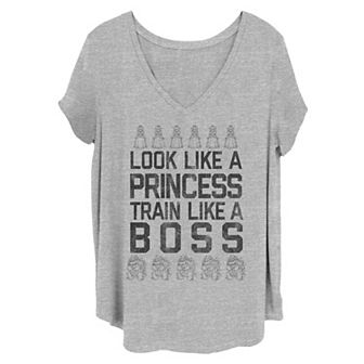 Juniors' Plus Size Nintendo "Look Like A Princess Train Like A Boss" Tee