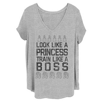 Juniors' Plus Size Nintendo "Look Like A Princess Train Like A Boss" Tee