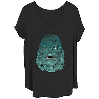 Juniors' Plus Size Universal Monsters Creature From The Black Lagoon Face Tee