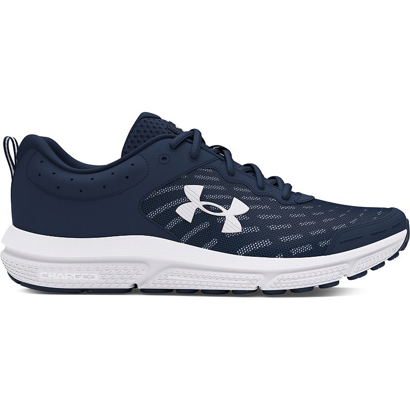 Under Armour Charged Assert 10 Men's Running Shoes, Size: 14, Academy White