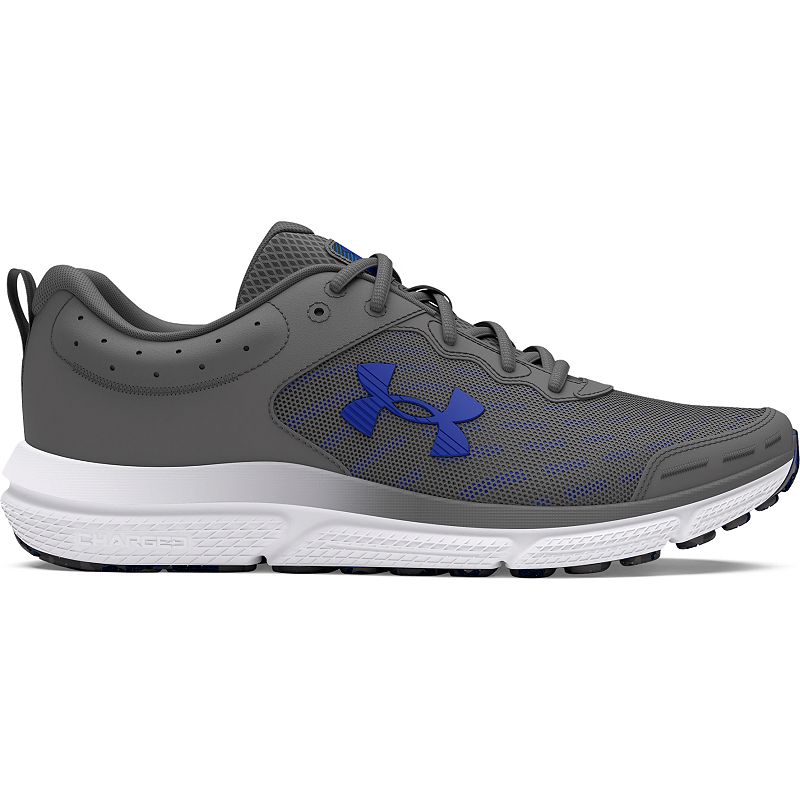 Under Armour Charged Assert 10 Men's Running Shoes, Size: 13, Gray Royal Blue