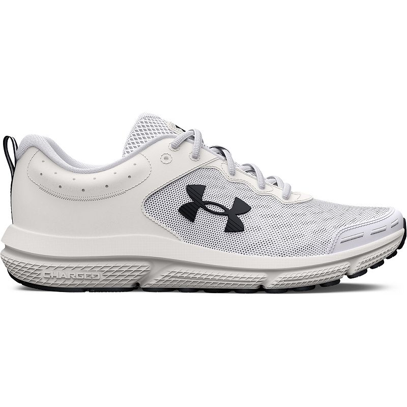 Under Armour Charged Assert 10 Men's Running Shoes, Size: 10.5, White Black Black