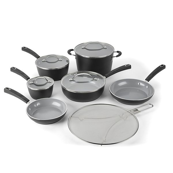 Cuisinart® Ceramica XT Matte Collection 11-pc. Ceramic Nonstick Cookware Set - Black
