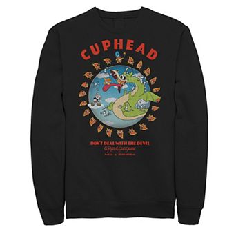 Big & Tall Cuphead Grim Matchstick Quote Sweatshirt