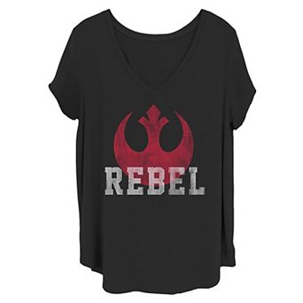 Juniors' Plus Size Star Wars The Rebels Red Insignia Tee