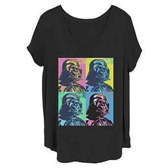 Juniors' Plus Size Star Wars Vader Pop Tee