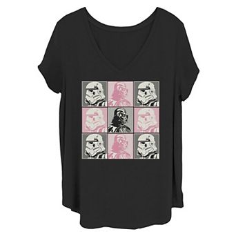 Juniors' Plus Size Star Wars Dark Side Box Tee