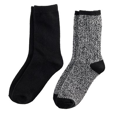 Sonoma Goods For Life® Basic Supercozy Crew Sock 2 Pack