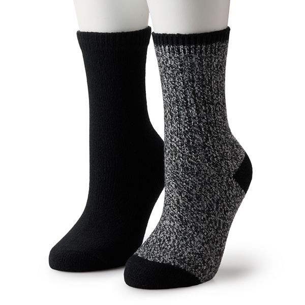 Sonoma Goods For Life® Basic Supercozy Crew Sock 2 Pack