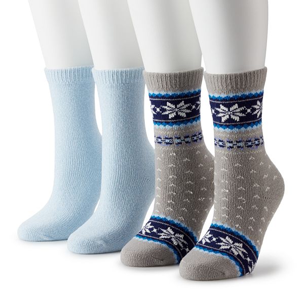 Sonoma Goods For Life® Band Fairisle Supercozy Crew Sock 2 Pack