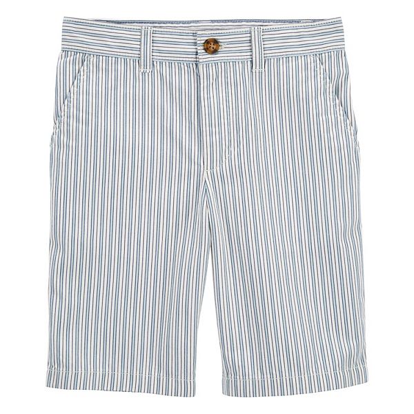 Boys 4-14 Carter's Striped Flat-Front Shorts