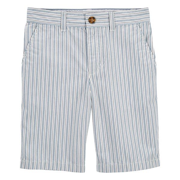 Boys 414 Carter's Striped FlatFront Shorts