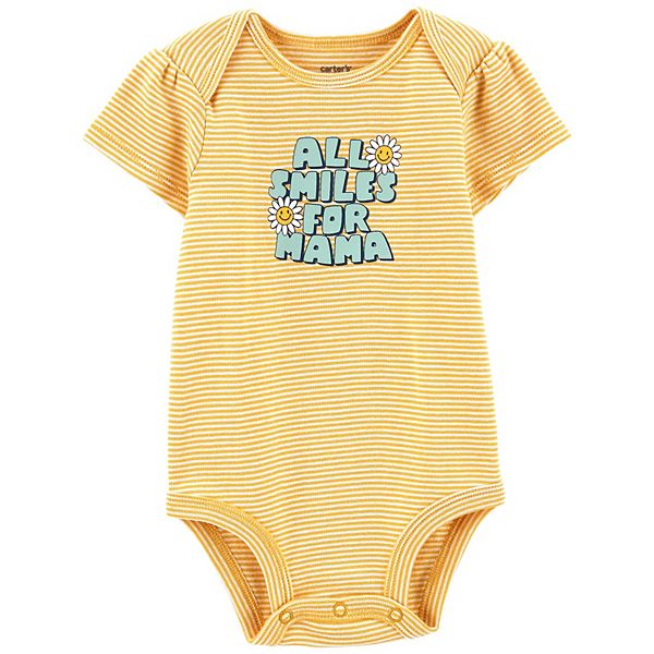 Baby Girl Carter's "All Smile's For Mama" Bodysuit