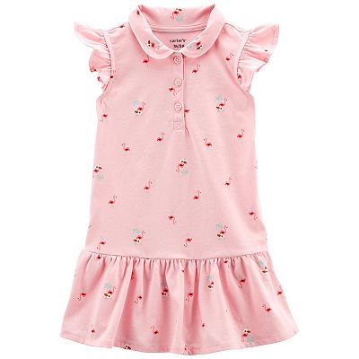 Baby Toddler Girl Carter s Flamingo Drop Waist Dress