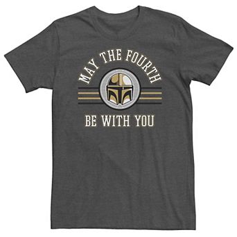 Big & Tall May the Fourth Be With You Helmet Logo Tee