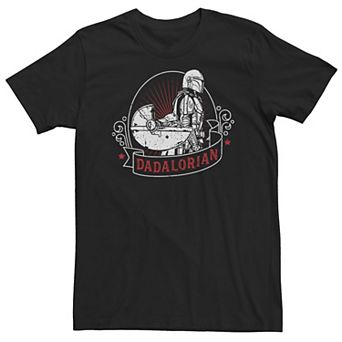 Big & Tall Star Wars The Mandalorian Dadalorian Mando And Grogu Tee
