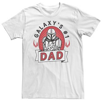 Big & Tall Star Wars The Mandalorian Galaxy Number One Dad Tee