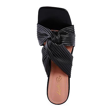 London Rag Battle Ex Women's Knot Strap Sandals