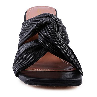 London Rag Battle Ex Women's Knot Strap Sandals