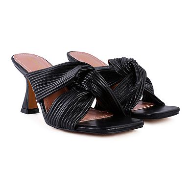 London Rag Battle Ex Women's Knot Strap Sandals