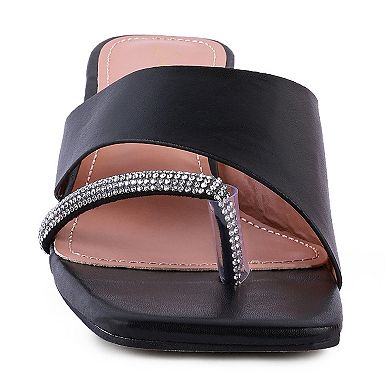 London Rag Gofly Women's Clear Heel Sandals