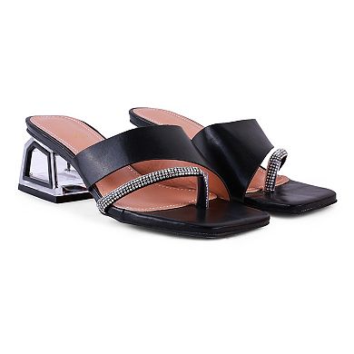 London Rag Gofly Women's Clear Heel Sandals